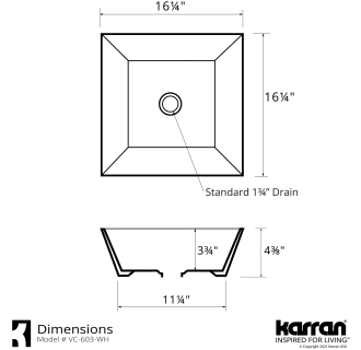 A thumbnail of the Karran USA VC-603 Alternate Image