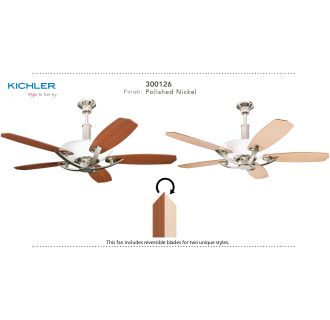A thumbnail of the Kichler Palla Reversible blades offer two unique styles