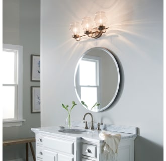 A thumbnail of the Kichler 55039 55039 in Classic Bronze in Bathroom 1