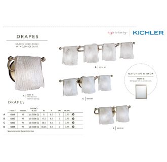 A thumbnail of the Kichler 6312 The Kichler Drapes collection from the Kichler catalog.