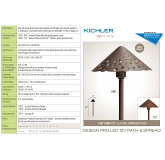 A thumbnail of the Kichler 15871 Kichler 15871BBR Specifications