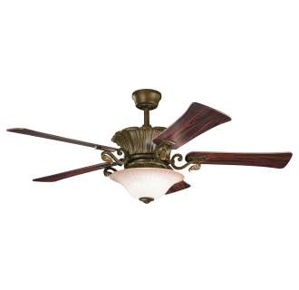A thumbnail of the Kichler 300207 Carre Bronze finish pictured with Teak side of reversible blades