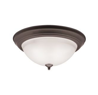 13-Inch Textured White Nuvo SF76/435 Semi-Flush Dome with Frosted Melon Glass 