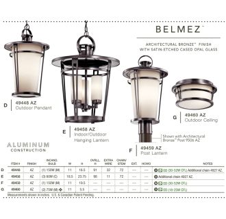 A thumbnail of the Kichler 49458 Kichler Belmez Outdoor Collection