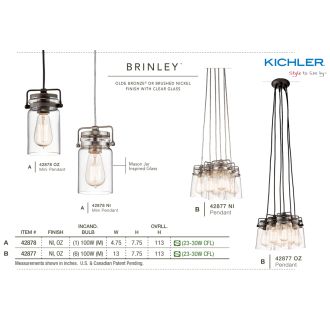 A thumbnail of the Kichler 42878 Kichler Brinley Collection