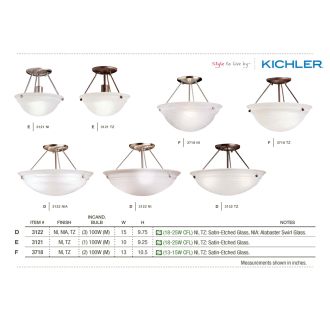 A thumbnail of the Kichler 3121 The Kichler Cove Molding Top Collection from the Kichler Catalog