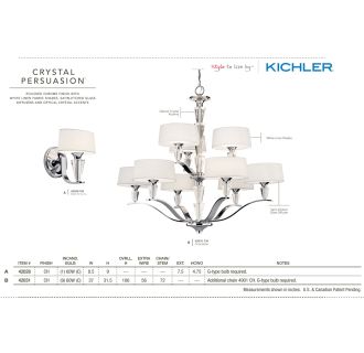 A thumbnail of the Kichler 42035 The Crystal Persuasion Collection from the Kichler Catalog