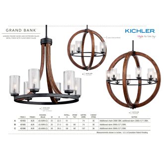 A thumbnail of the Kichler 43190 Kichler Grand Bank Collection