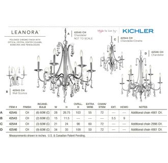 A thumbnail of the Kichler 42545 Kichler Leanora Collection