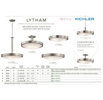 A thumbnail of the Kichler 42276 The Kichler Lytham Collection in Brushed Nickel
