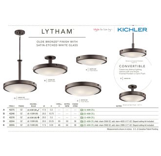 A thumbnail of the Kichler 42276 The Kichler Lytham Collection in Olde Bronze