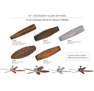 A thumbnail of the Kichler 300106 Additional custom blade options, offered during checkout