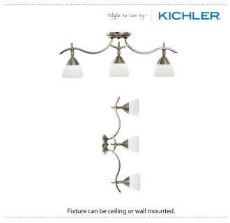 A thumbnail of the Kichler 7703 The Kichler 7703 can be wall or ceiling mounted