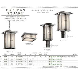 A thumbnail of the Kichler 49159 Kichler Portman Square Collection in Old Bronze