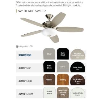 A thumbnail of the Kichler 330161 Kichler Review Select Fan Blade Options