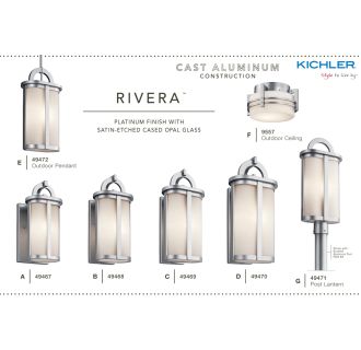 A thumbnail of the Kichler 9557 The Kichler Rivera Outdoor Collection in Platinum Finish