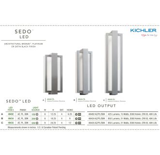 A thumbnail of the Kichler 49434 Kichler Sedo LED in Platinum