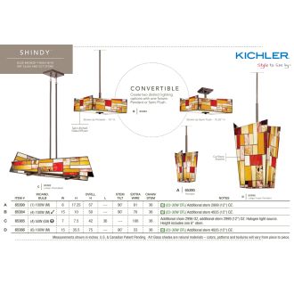 A thumbnail of the Kichler 65386 Kichler Shindy Collection