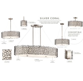 A thumbnail of the Kichler 43346 The Silver Coral collection from Kichler
