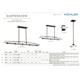 A thumbnail of the Kichler 42017 The Kichler Suspension Collection in Black