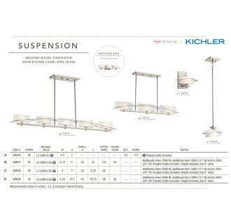 A thumbnail of the Kichler 42017 The Kichler Suspension Collection in Brushed Nickel