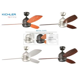 A thumbnail of the Kichler 300175 This fan includes a metal cap for non-light installation