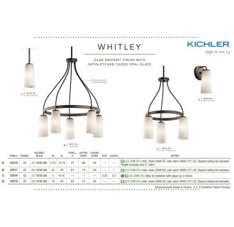 A thumbnail of the Kichler 42977 Kichler Whitley Collection