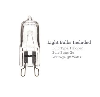 A thumbnail of the Kichler 45583 This light fixture includes G9 halogen bulbs