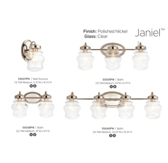 A thumbnail of the Kichler 55037 Kichler Janiel in Polished Nickel