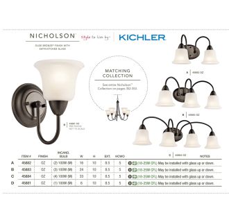 A thumbnail of the Kichler 45881 The Nicholson Collection in Olde Bronze from the Kichler Catalog.