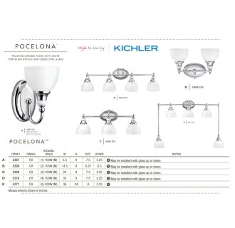 A thumbnail of the Kichler 5367 The Kichler Pocelona Collection from the Kichler Catalog.