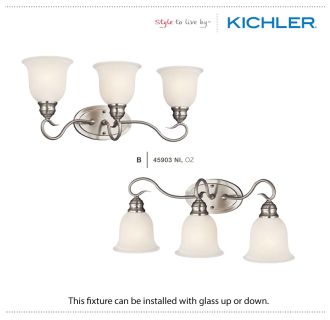 A thumbnail of the Kichler 45904 The Kichler Tanglewood Collection can be installed with glass up or down.