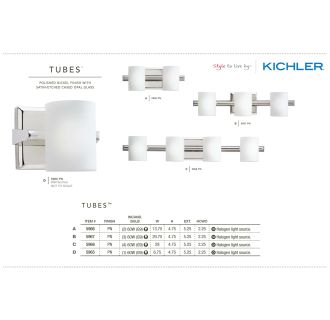 A thumbnail of the Kichler 5965 The Kichler Tubes Collection in polished nickel from the Kichler catalog.