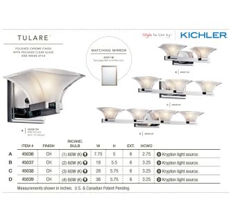 A thumbnail of the Kichler 45039 The Kichler Tulare Collection from the Kichler Catalog.