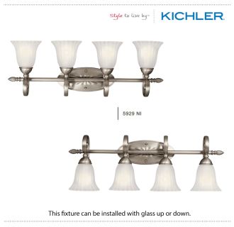 A thumbnail of the Kichler 5926 The Kichler Willmore Collection can be installed with glass up or down.