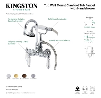 A thumbnail of the Kingston Brass AE7TWLL Alternate Image