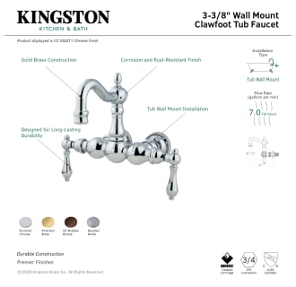 A thumbnail of the Kingston Brass CC1001T Alternate Image