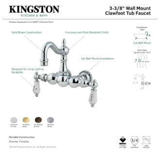 A thumbnail of the Kingston Brass CC1003T Alternate Image