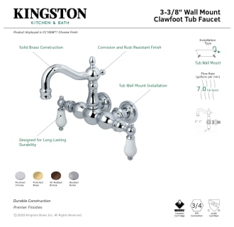 A thumbnail of the Kingston Brass CC1005T Alternate Image