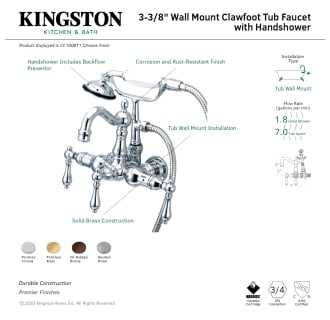 A thumbnail of the Kingston Brass CC1007T Alternate Image