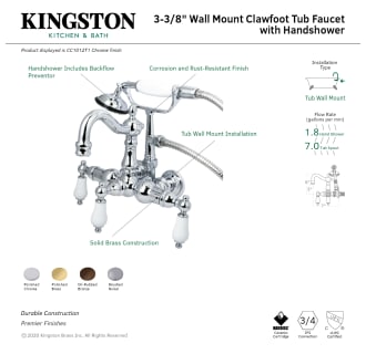 A thumbnail of the Kingston Brass CC1011T Alternate Image