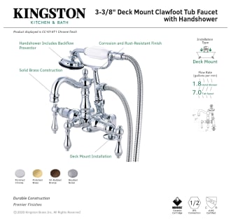 A thumbnail of the Kingston Brass CC1013T Alternate Image