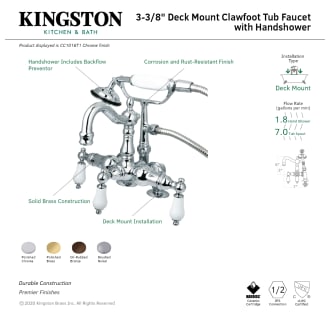 A thumbnail of the Kingston Brass CC1016T Alternate Image