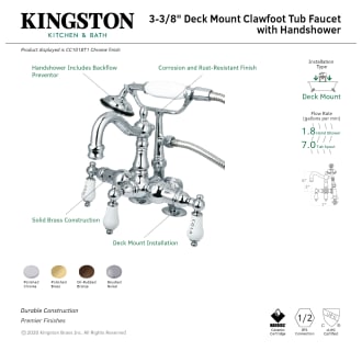 A thumbnail of the Kingston Brass CC1017T Alternate Image