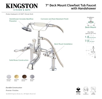 A thumbnail of the Kingston Brass CC103T Alternate Image