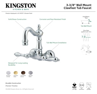 A thumbnail of the Kingston Brass CC1071T Alternate Image