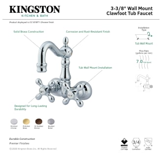 A thumbnail of the Kingston Brass CC1077T Alternate Image