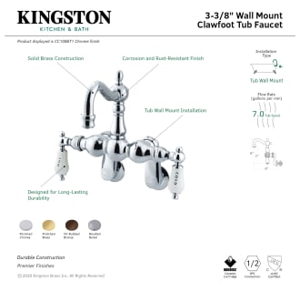 A thumbnail of the Kingston Brass CC1085T Alternate Image