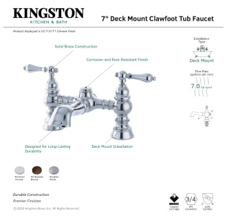A thumbnail of the Kingston Brass CC1131T Alternate Image