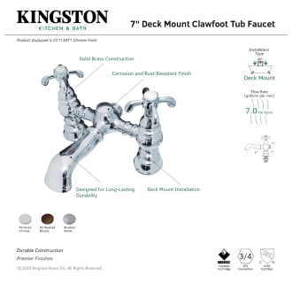 A thumbnail of the Kingston Brass CC1134T Alternate Image